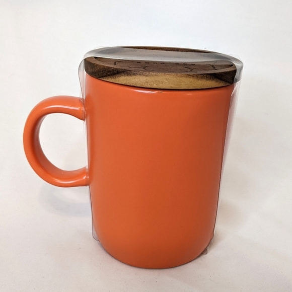 Rae Dunn Morning Pumpkin Orange Ceramic Mug - Picture 2 of 6